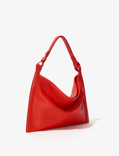 3/4 Side image of Minetta Nappa Bag in FLAME