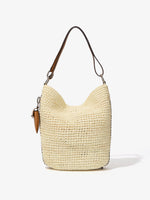 Back image of Raffia Spring Bucket Bag in IVORY