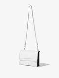 Side image of Accordion Flap Bag in OPTIC WHITE