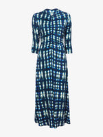 Flat image of Natalee Dress In Plaid Td Slinky Jersey in sage multi
