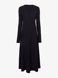 Flat image of Isabella Dress In Brushed Rib in black