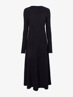 Flat image of Isabella Dress In Brushed Rib in black