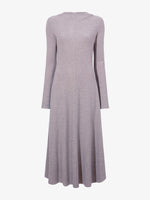 Flat image of Isabella Dress In Brushed Rib in fig