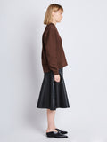 Side image of Olivia Sweatshirt in mocha