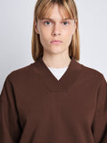 Detail image of Olivia Sweatshirt in mocha