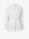 Flat image of Senna Top in Poplin in off white