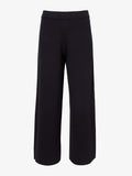 Flat image of Grace Pant In Cotton Cashmere in black/leaf