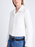 Detail image of Quinn Jacket in Tweed in WHITE