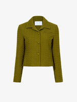 Still life image of Quinn Jacket in Tweed in OLIVE