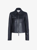 Still Life image of Annabel Jacket In Lightweight Leather in BLACK