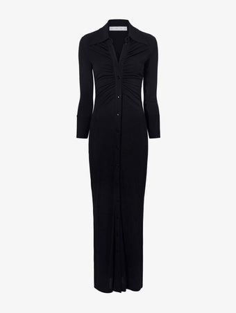 Still Life image of Clara Dress In Matte Crepe Jersey in BLACK