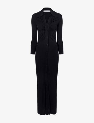 Still Life image of Clara Dress In Matte Crepe Jersey in BLACK