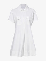 Still Life image of Carmine Dress In Solid Cotton Crinkle in OFF WHITE