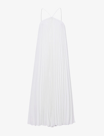 Still Life image of Celeste Dress In Lightweight Crepe in OFF WHITE