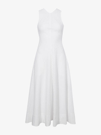 Still Life image of Juno Dress In Broderie Anglaise in OFF WHITE