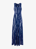 Front image of Tie Dye Davi Dress in NAVY/WHITE