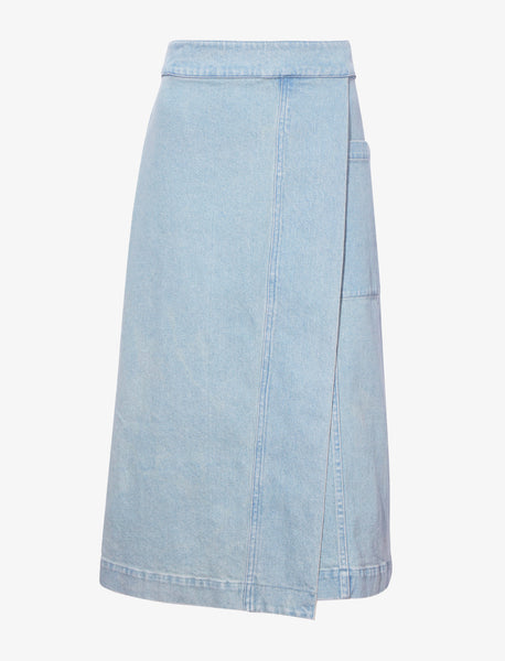 ★E.B.M★ Layered Wrap Skirt EMP5WSK020 Acne Studios - Layered Satin Skirt - Black