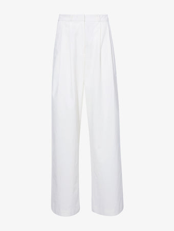 Still Life image of Amber Pant In Solid Cotton Crinkle in OFF WHITE