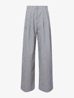 Still Life image of Amber Pant In Solid Cotton Crinkle in BLACK/IVORY