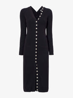 Still Life image of Cameron Dress In Boucle Viscose in BLACK