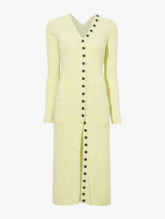 Still Life image of Cameron Dress In Boucle Viscose in CITRINE