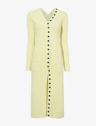 Still Life image of Cameron Dress In Boucle Viscose in CITRINE