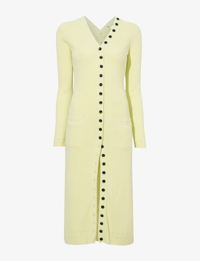 Still Life image of Cameron Dress In Boucle Viscose in CITRINE