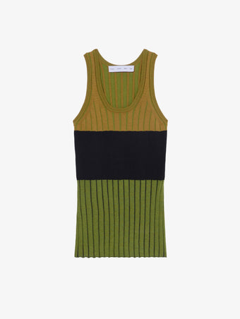 Still Life image of Parker Shirt In Layering Ribs in OLIVE MULTI