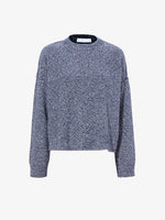 Still Life image of Remy Sweater In Chunky Marl in DARK BLUE/ OFF WHITE