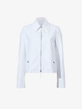 Still Life image of Barnes Jacket in Rumpled Cotton in WHITE