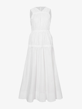 Still Life image of Libby Dress In Poplin in OFF WHITE