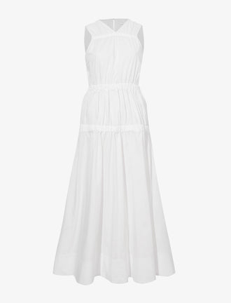 Still Life image of Libby Dress In Poplin in OFF WHITE