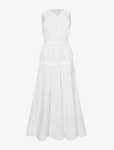 Still Life image of Libby Dress In Poplin in OFF WHITE