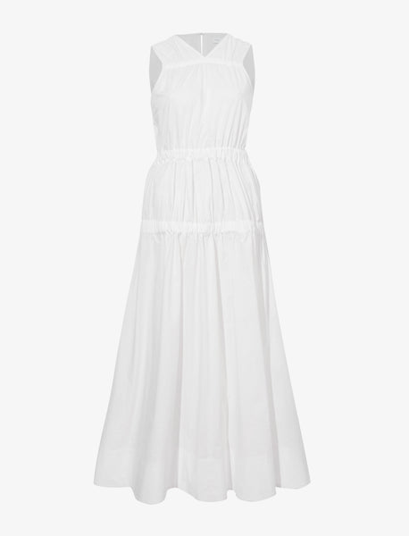 Proenza Schouler White Label Libby Dress in Poplin - Off White | Proenza Schouler Official Site Proenza Schouler White Label Libby Dress in Poplin - Off White | Proenza Schouler Official Site