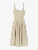 Still Life image of Allen Dress in Rumpled Cotton in KHAKI