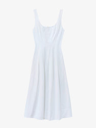 Still Life image of Allen Dress in Rumpled Cotton in WHITE