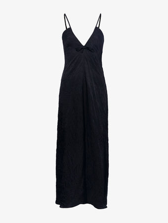 Still Life image of Davis Dress in Crinkled Flou in BLACK