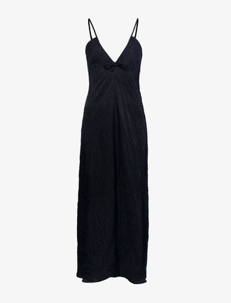 Still Life image of Davis Dress in Crinkled Flou in BLACK