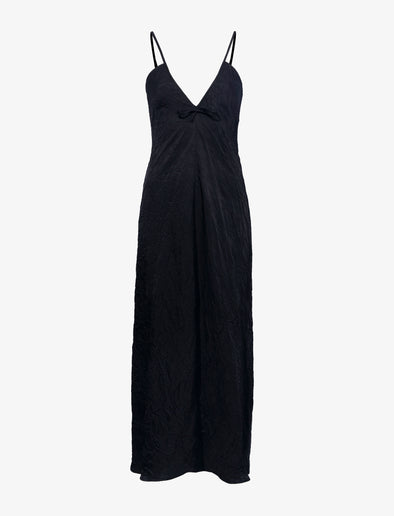 Still Life image of Davis Dress in Crinkled Flou in BLACK