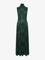 Still Life image of Jamie Dress in Shadow Print Jersey in DARK NAVY/OLIVE