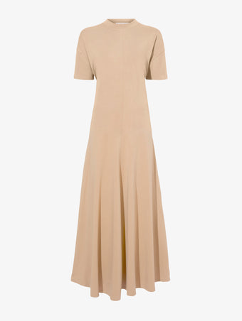 Still Life image of Noelle Dress in Jersey in KHAKI