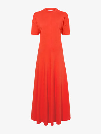 Still Life image of Noelle Dress in Jersey in POPPY