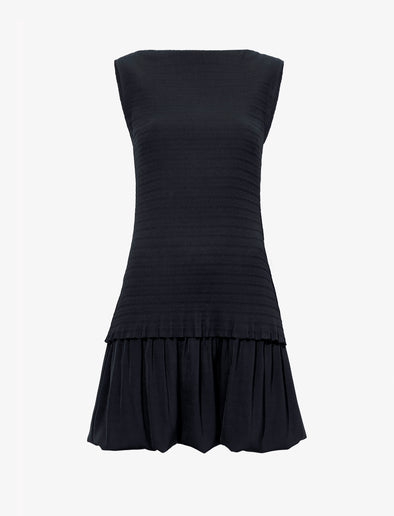 Still Life image of Martine Dress in Micro Pleat in BLACK