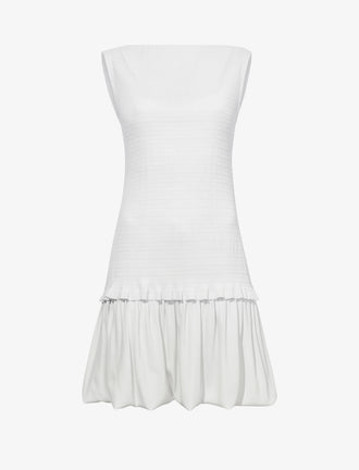 Still Life image of Martine Dress in Micro Pleat in OFF WHITE