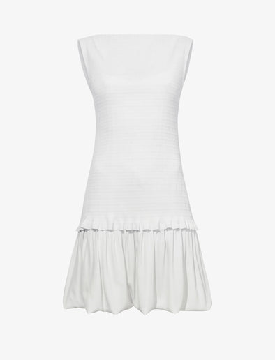 Still Life image of Martine Dress in Micro Pleat in OFF WHITE