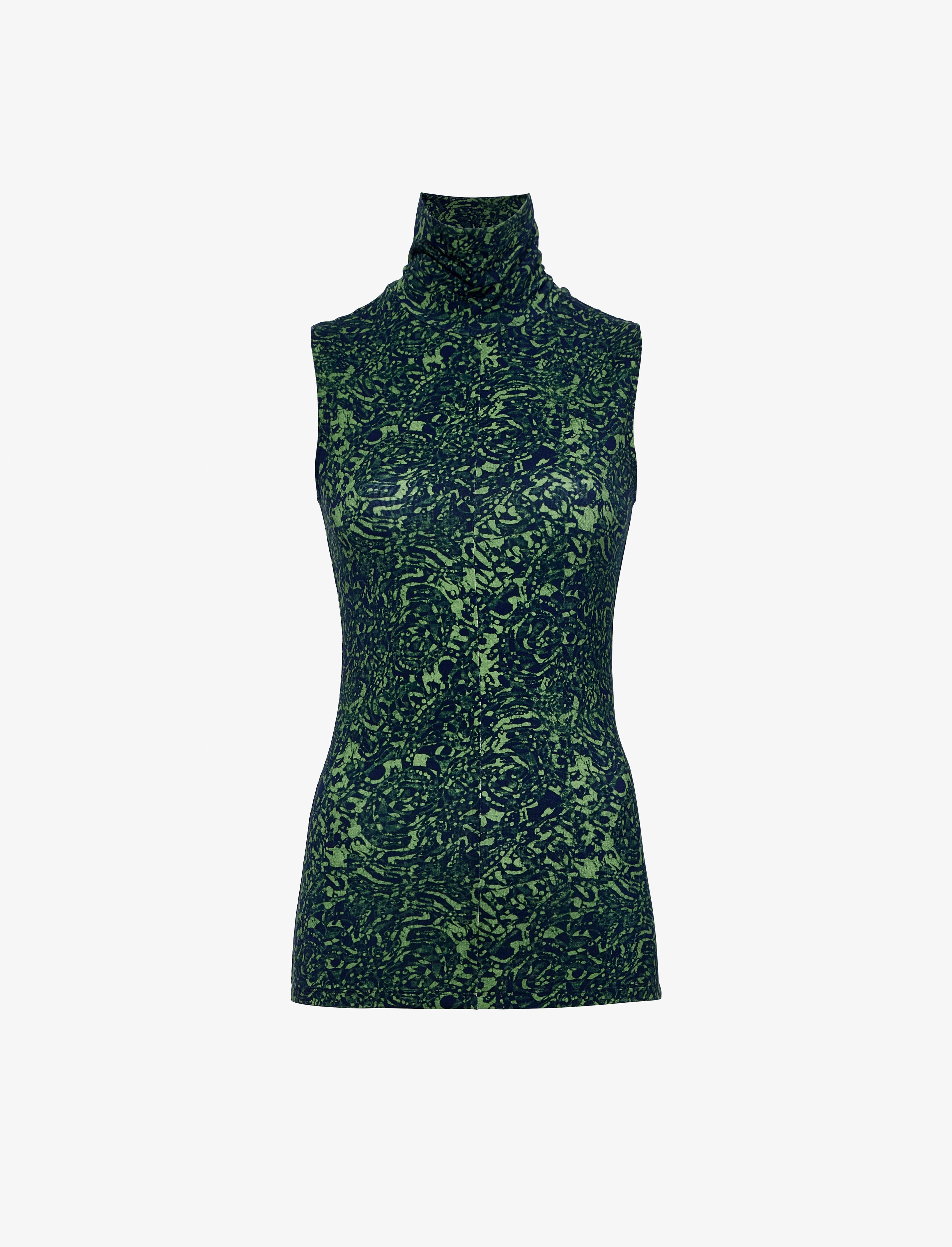 Proenza Schouler White Label Ines Top in Printed Jersey