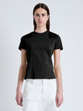 Cropped front image of model wearing Lee T-Shirt in Jersey in black