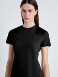 Detail image of model wearing Lee T-Shirt in Jersey in black