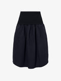 Still Life image of Olive Skirt in Peached Poplin in BLACK