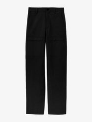 Still Life image of Sydnor Pants in Solid Cotton Linen in BLACK